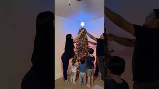 Not done yet christmas christmasdecor christmasdecorations christmastree toddlermom [upl. by Ahseral]