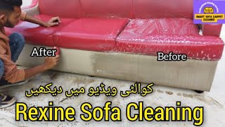 Rexine Sofa Cleaning before and After Clean contact 03158989329 [upl. by Elinor]