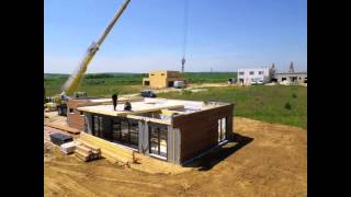 Le montage dune maison ossature bois booa à 2 étages [upl. by Nayek449]