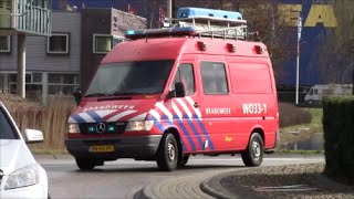 2532016 Brandweer WO 331 met spoed naar waterongeval Zuidersingel Barendrecht [upl. by Eboj630]