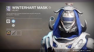 Destiny 2 Full Winterhart Armor Set  Hunter  Dawning Event [upl. by Dahlia]