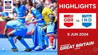 FIH Hockey Pro League 202324 Highlights  Great Britain vs India M  Match 2 [upl. by Clea]