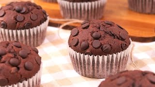 Muffins de Chocolate  Fáciles y Deliciosos [upl. by Eekcaj416]