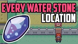 Where to Find Water Stones ALL METHODS  Pokémon FireRed amp LeafGreen [upl. by Asital]