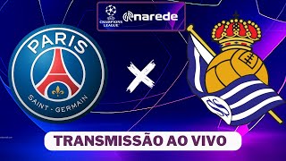 PSG X REAL SOCIEDAD AO VIVO  CHAMPIONS LEAGUE 2324 AO VIVO [upl. by Acinorev]