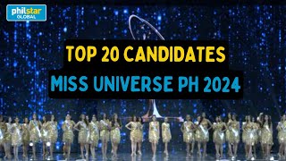 Meet the Top 20 finalists of Miss Universe Philippines 2024 [upl. by Rehttam]