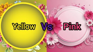 choose your favourite colour 🥰👇🏻😍  yellow 🟡 vs pink 💓 compilation challenge 👇🏻👇🏻 join [upl. by Altis]