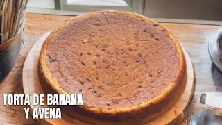 ¡Te volverás loco con esta Torta de Banana y Avena Desayuno saludable para niños y adultos [upl. by Nwahsir711]