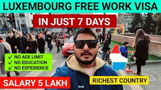 Luxembourg 🇱🇺 Jobs For Indian  How to apply Luxembourg jobs from india  Luxembourg work visa 2024 [upl. by Jegar]