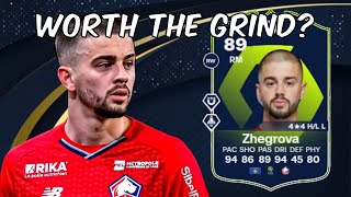 89 Edon Zhegrova Ligue 1 POTM SBC Player Analysis  EA FC 24 Ultimate Team [upl. by Aleris]