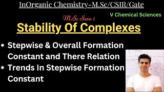 Stepwise amp Overall Formation Constant and their relation MSc Chemistry vchemicalsciences9396 [upl. by Eanahs376]