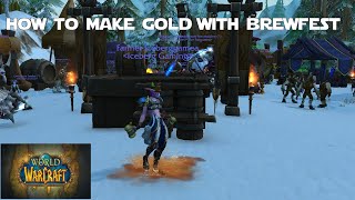 How to Make Gold with Brewfest 2021  World of Warcraft Shadowlands Gold Making Guides [upl. by Nyar]