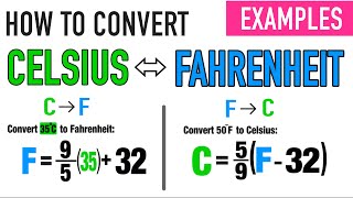 CONVERTING CELSIUS TO FAHRENHEIT amp VICE VERSA [upl. by Sladen]