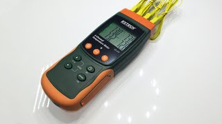 Review  Extech SDL200 4Channel Temperature Datalogger  0051 [upl. by Dorren197]