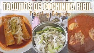 HACIENDO TACOS DE COCHINITA PIBIL  SUPER FACIL Y RÁPIDO  Karen Cuevas [upl. by Aissyla]