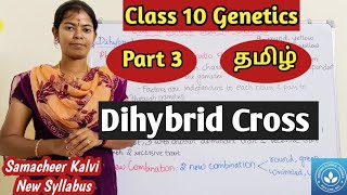 Dihybrid Cross Class 10 Science Unit 18 Genetics [upl. by Artair]