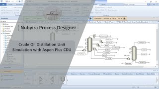 Crude Oil Distillation Unit Simulation with Aspen Plus CDU [upl. by Hendry]