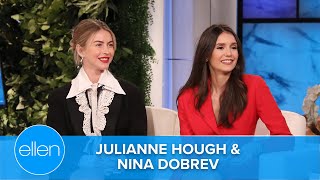 Julianne Hough Has Taken Nina Dobrev to Urgent Care Many Times [upl. by Emorej]