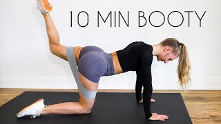 10 min RESISTANCE BAND BOOTY At Home Workout [upl. by Ashia]