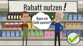 Rabatt Geldsparen mit dem Preisnachlass  Tipps [upl. by Annovoj]