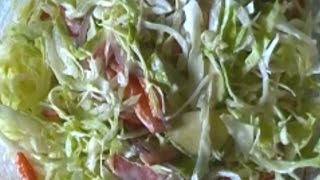 Ensalada de lechugas con calabacita cruda Recetas deLuzMa [upl. by Jepson]