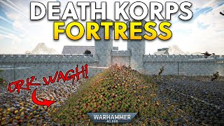 Death Korps made new Fortress Walls from ORKS  UEBS 2 Warhammer 40K [upl. by Hehre]