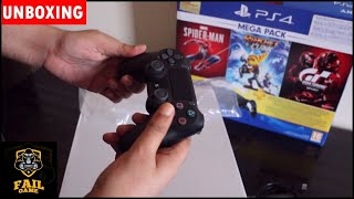 PS4 Slim UNBOXING In 2021  PS4 Slim  3 Games Spiderman Ratchet Clank amp Gran Turismo [upl. by Selina]