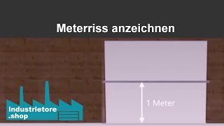 Industrie Sektionaltor  Meterriss anzeichnen  Beispielvideo [upl. by Schlesinger]