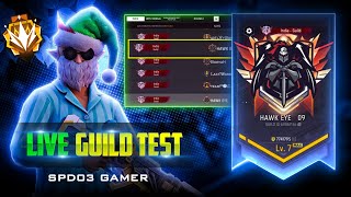 FF LIVE CUSTOM ROOM GIVEAWAY😱 1vs2 Live Guild Test 😵ffliveguildtest 1v2liveguildtest fflive [upl. by Ydoow]