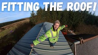 Fitting Insulated Metal roof on my self build workshop [upl. by Aisauqal62]