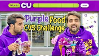 CVS Food Challenge  PURPLE Food Halal Only  Ahmad Vlogs [upl. by Ludie277]