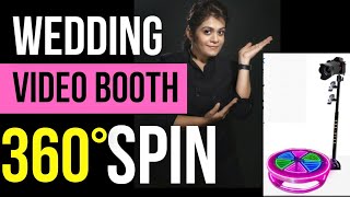 Event Video Booth SPIN 360° CinematicWedding Shoot from Phone Camera Superhit Concept for Guests [upl. by Kcirdor]