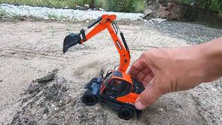 DOOSAN DX150W9C LÀM VIỆC Ở BÃI CÁT excavator dx140 mayxuc [upl. by Amathist]