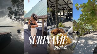 SURINAME VLOG  FAMILIE VAKANTIE  part 2  feest pool party frederiksdorp caribo beach resort [upl. by Alby]