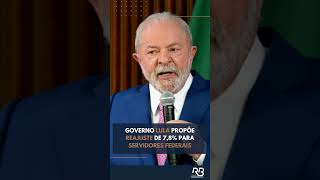 GOVERNO LULA PROPÕE REAJUSTE DE 78 PARA SERVIDORES FEDERAIS [upl. by Htebazila]