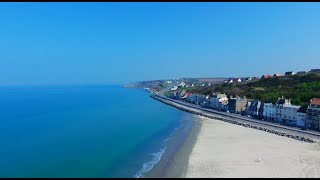 La côte de BoulogneSurMer  Visite guidée en drone 4K [upl. by Suryt]