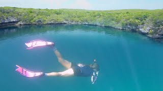 FIND OUT WHATS INSIDEBOTTOMLESS BLUE HOLE Chub Cay Bahamas [upl. by Ogait952]