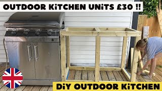 Outdoor Kitchen  Build Your Own Units For Under £30 [upl. by Cort]