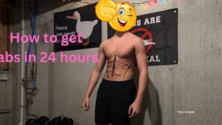 How to get abs in 24 hours  it’s just abs day [upl. by Lednam]