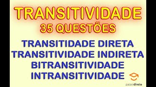 TRANSITIVIDADE  35 questões comentadas [upl. by Nosraep736]