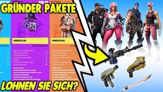 😍GRÜNDER PAKETE SIND DA  GRÜNDERWAFFEN amp HELDEN  FORTNITE RETTE DIE WELT [upl. by Aztiley]