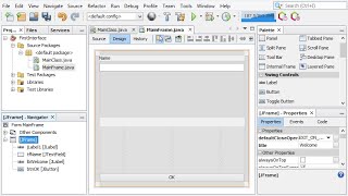 Create your first Java GUI using Netbeans 124 [upl. by Imrots708]