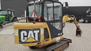 B2B Auctions AS  CATERPILLAR 3018C minigraver med 3 cylinder diesel motor [upl. by Giff394]