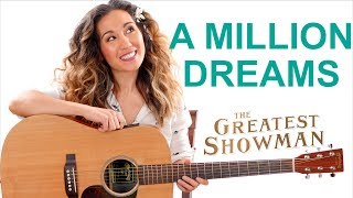 A Million Dreams  The Greatest Showman Easy Guitar Tutorial with Play Along [upl. by Retseh]