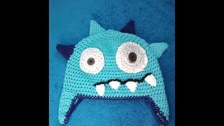 Ellis monster hat crochet pattern Schachenmayr Baby Super Soft [upl. by Ingalls946]