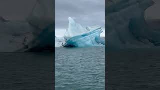 Icebergs Iceland 🇮🇸 travel iceland nature iceberg ice [upl. by Attenal]