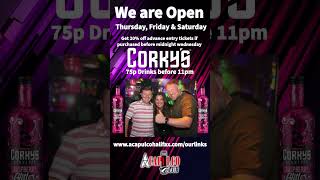 Acapulco Nightclub Halifax We are Open this Thursday Friday and Saturday 75p Drinks before 11pm [upl. by Moselle]