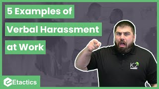 5 Examples of Verbal Harassment At Work [upl. by Justin]