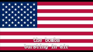 National Anthem of the United States Instrumental with lyrics [upl. by Kennie44]