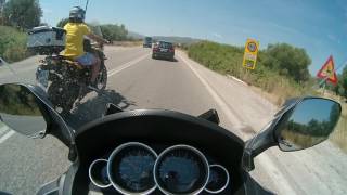 Top Speed GTS 300i F4 and chasing a yellow BMW GS [upl. by Garfield]